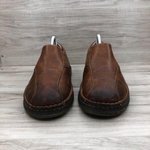 Dr. Martens Tevin Shoes Men\'s 8 Brown Leather Slip On Loafer Casual